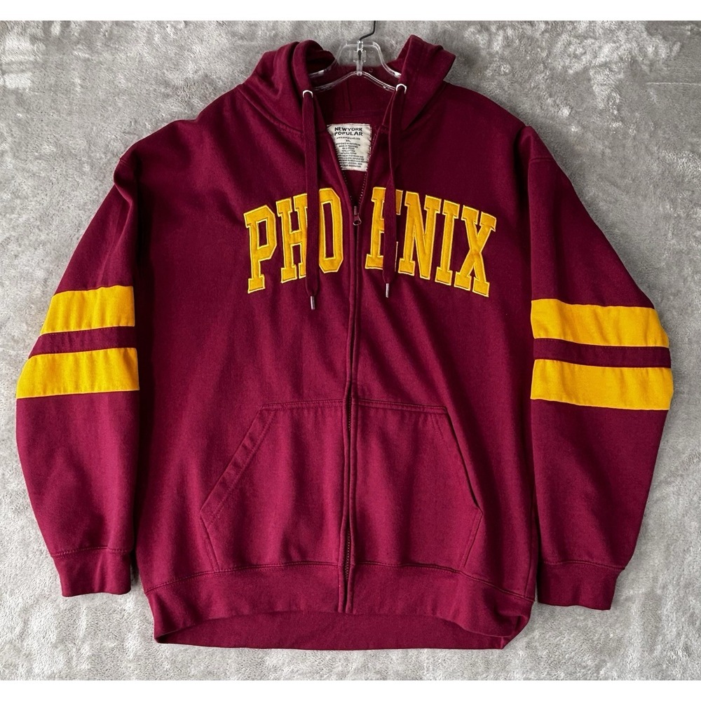 New York Popular Mens XL‎ Phoenix Hoodie Full Zip Jacket Long Sleeve